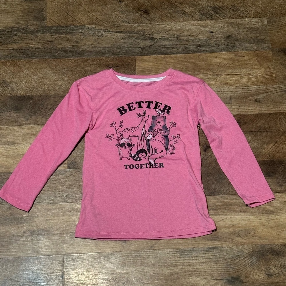 Kids Pink Animal Sleep Shirt